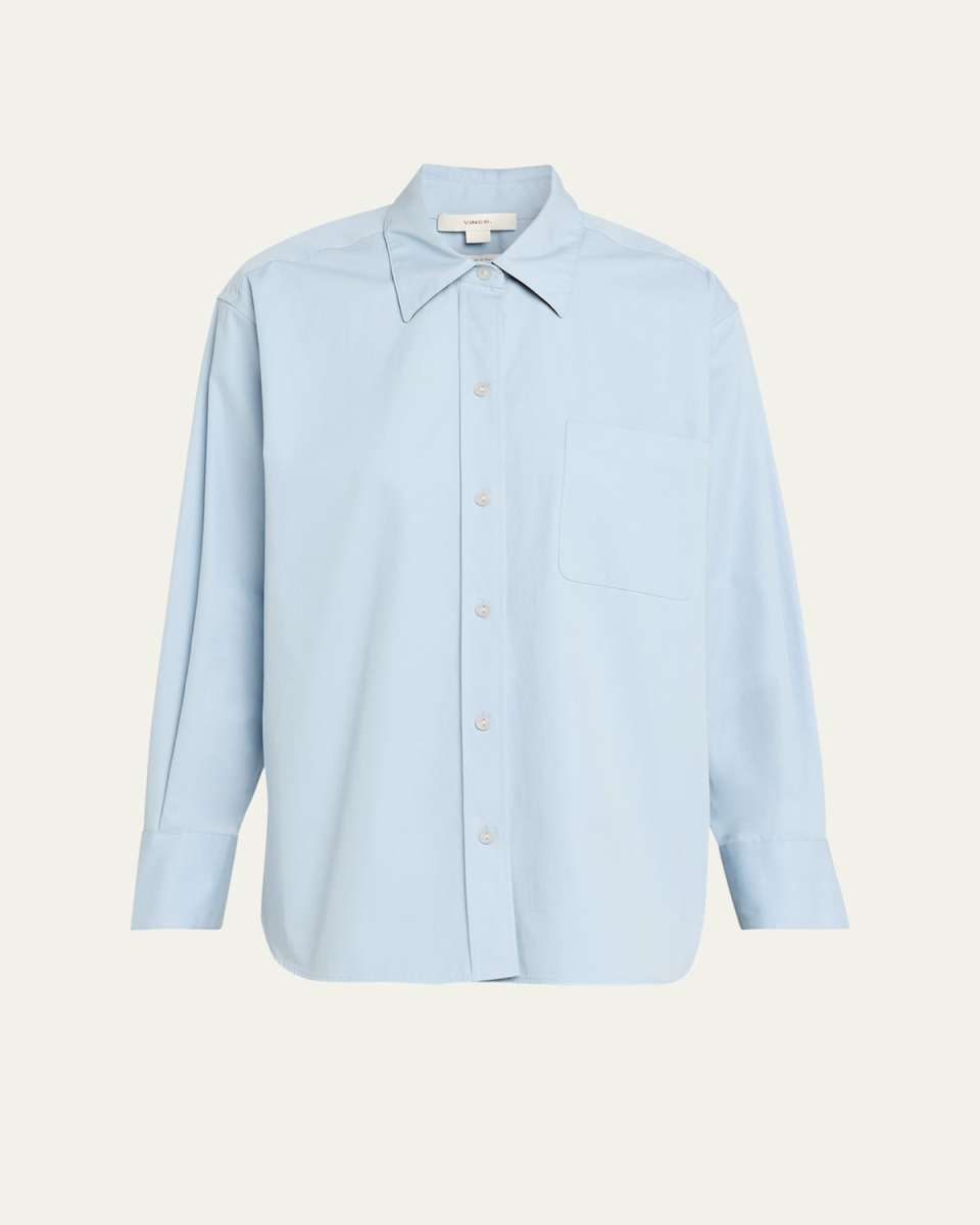Oversized Button-Front Shirt